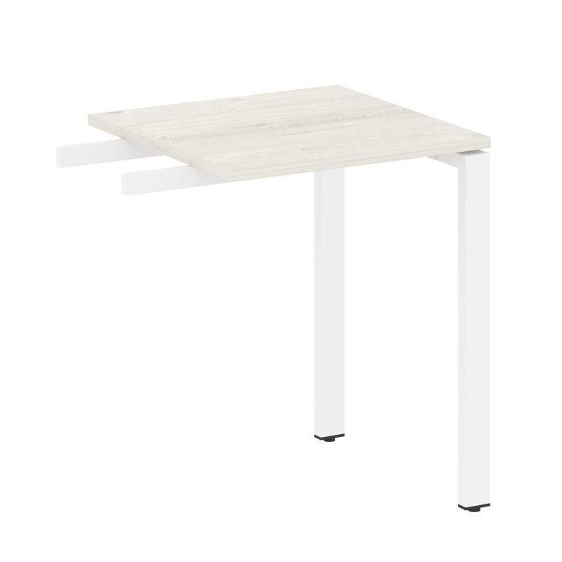 Metal System Приставной элемент на П-образном м/к БП.ПР-1 Дуб Наварра/Металл Белый 600*600*750