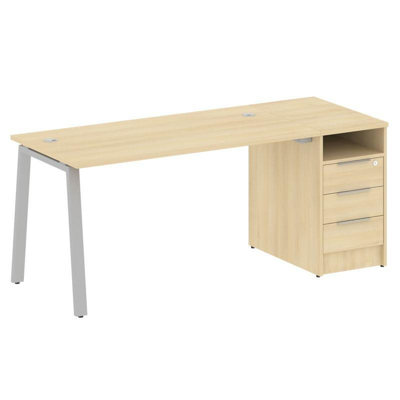 Metal System Рабочая станция с тумбой на А-образном м/к БА.РС-СТП-1.3 Акация Лорка/Металл Серый 1812 Metal System Рабочая станция с тумбой на А-образном м/к БА.РС-СТП-1.3 Акация Лорка/Металл Серый 1812