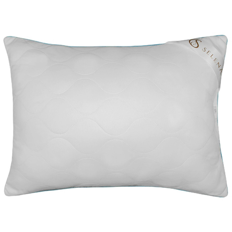 Подушка 50х70 стеганная (микрофибра/лебяжий пух), белый