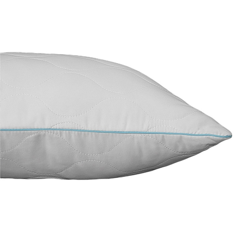 Подушка 50х70 стеганная (микрофибра/лебяжий пух), белый