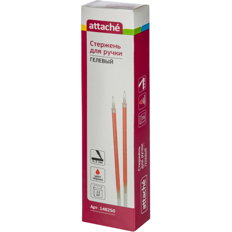 Стержень гелевый 139мм Attache Economy красный 0,5мм Стержень гелевый 139мм Attache Economy красный 0,5мм