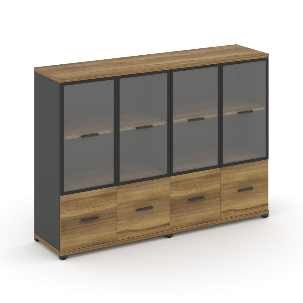 Concept Шкаф 2 широкие секции, 3 ниши CN.STS-322 RPB A Сандал Янтарный/Антрацит/Металл Антрацит/Проз Concept Шкаф 2 широкие секции, 3 ниши CN.STS-322 RPB A Сандал Янтарный/Антрацит/Металл Антрацит/Проз