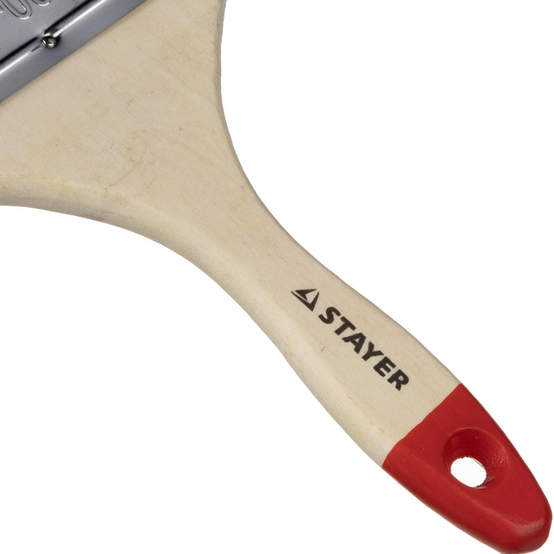 Кисть плоская 4"/100 мм, натур.щетина STAYER 0101-100
