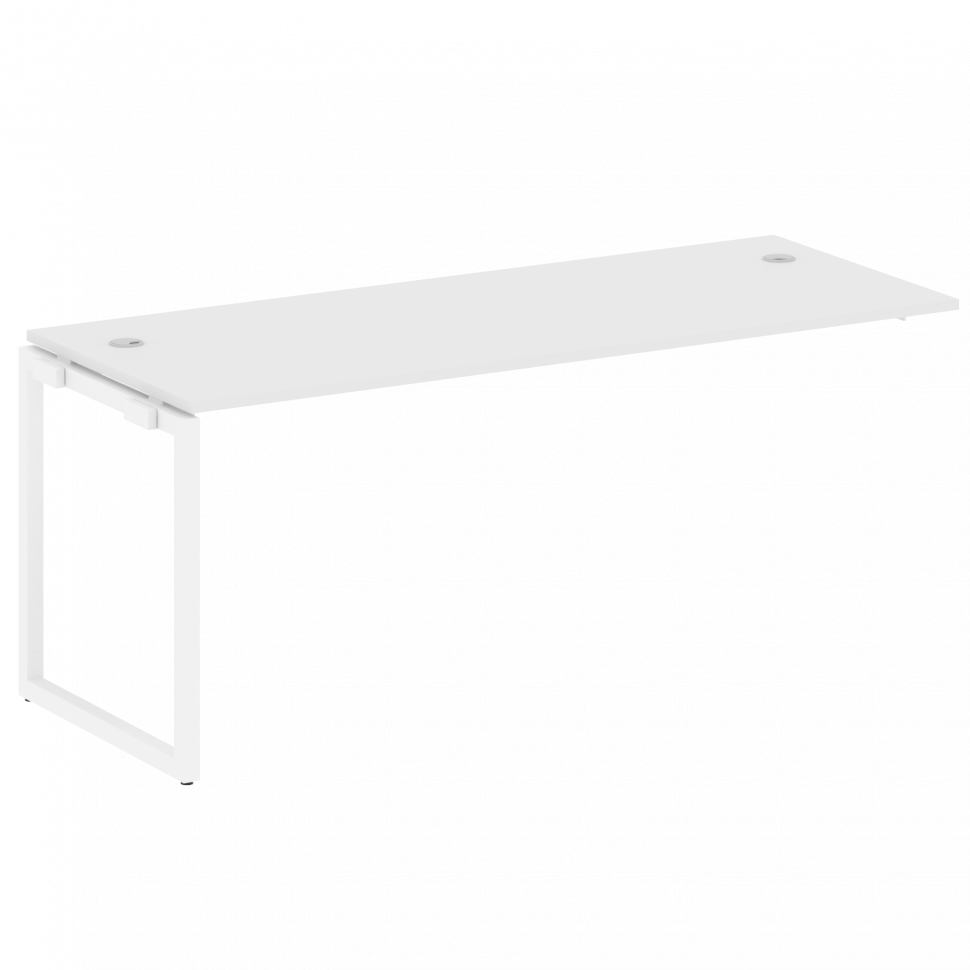 Metal System Quattro Проходной элемент рабочей станции на О-образном м/к 40БО.ПРС-СП-1.5 Белый/Метал