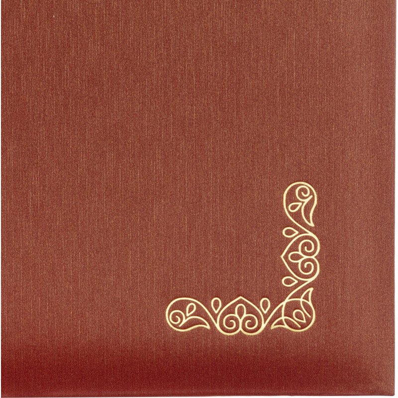 Папка адресная ПОЗДРАВЛЯЕМ, танго, бордо, А4