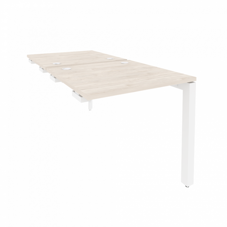 Onix Стол-приставка двойной на П-образном м/к к опорным элем. O.MP-D.SPR-0.8 Денвер Светлый/Металл Б