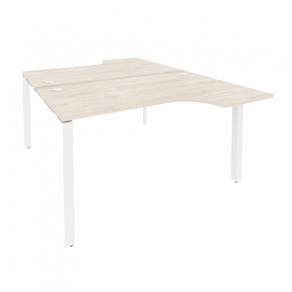 Onix Рабочая станция на П-образном м/к O.MP-D.SA-2 Денвер Светлый/Металл Белый 1380*1995*750 (1475/4 Onix Рабочая станция на П-образном м/к O.MP-D.SA-2 Денвер Светлый/Металл Белый 1380*1995*750 (1475/4