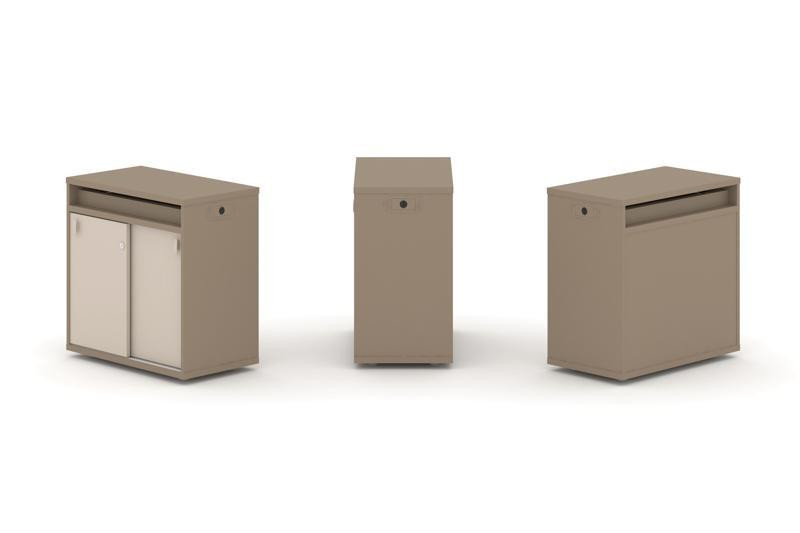 Estetica Набор №3. Тумба одиночная+топ ES.NB.1T-3 Латте/Капучино 750*410*750