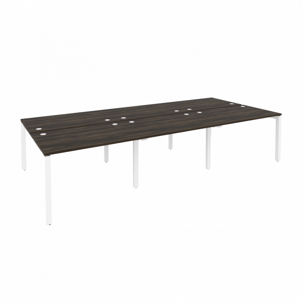 Onix Рабочая станция на П-образном м/к O.MP-D.RS-6.2.8 Дуб Мали/Металл Белый 3540*1635*750