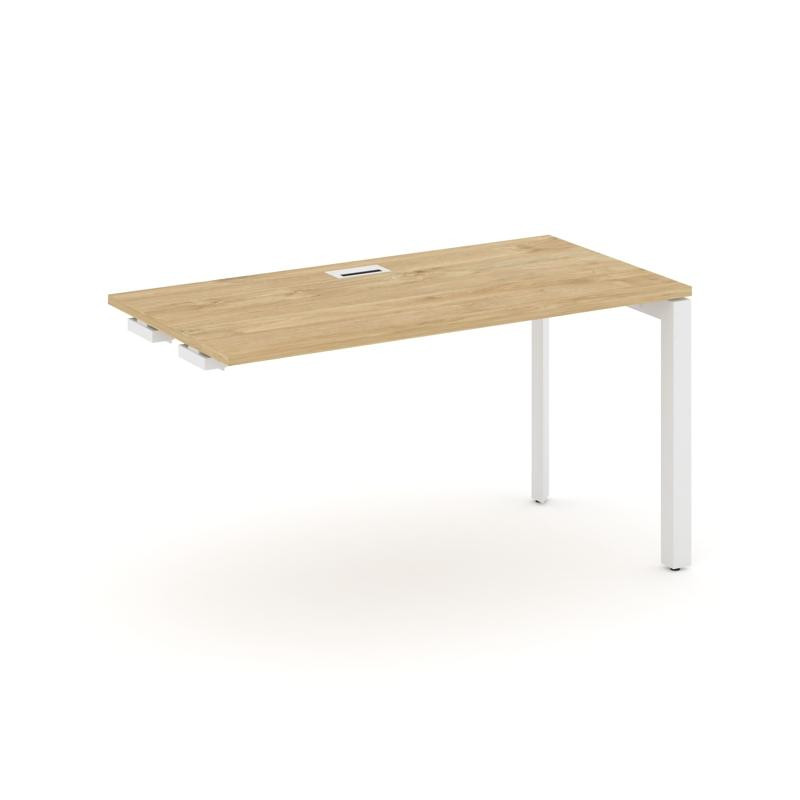 Style Project Стол-приставка к опор. элем. SN-59P.OPRS-012 Тиквуд Светлый/Металл Белый/Белый Заглушк