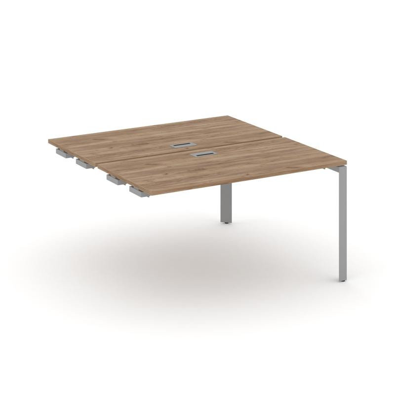 Style Project Стол-приставка к опор. элем. SN-59P.DPRS-022 Дуб Табак/Металл Серый/Серебро Заглушка 1