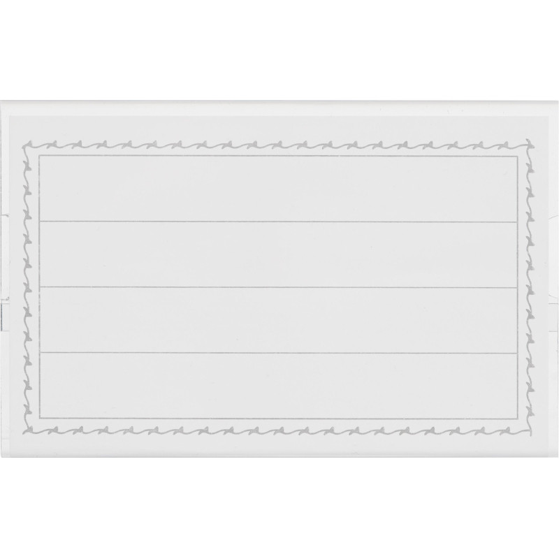 Бейдж 90х55мм Attache металл зажим/булавка (50шт)