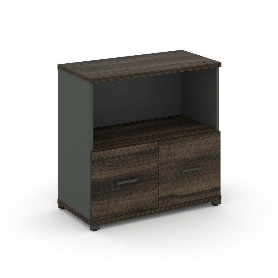 Concept Шкаф 1 широкая секция, 2 ниши CN.STS-211 A Дуб Мали/Антрацит/Металл Антрацит 836*420*818