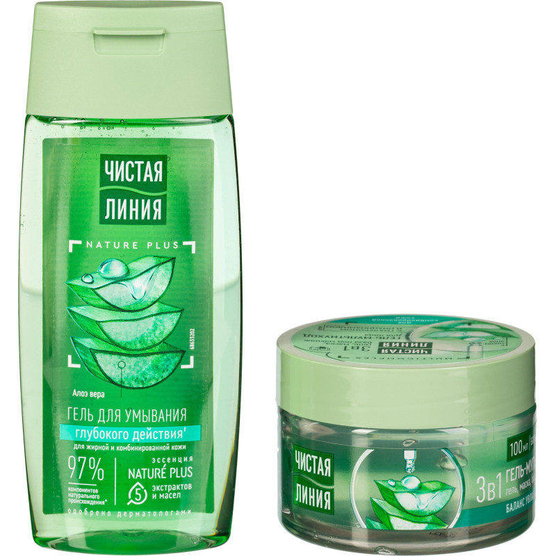Подарочный набор Чистая линия Ежедневный уход,100+ 100мл жен