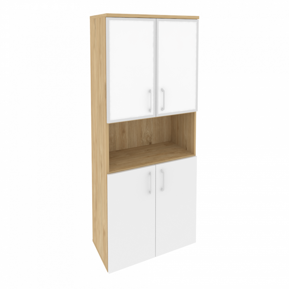 Onix Шкаф высокий широкий O.ST-1.4 R white Тиквуд Светлый/Белый Бриллиант/Стекло White 800*420*1977 Onix Шкаф высокий широкий O.ST-1.4 R white Тиквуд Светлый/Белый Бриллиант/Стекло White 800*420*1977