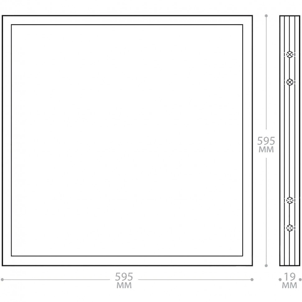 Светильник светодиодный Feron AL2115 встраиваемый 36W 6500K белый (21085)