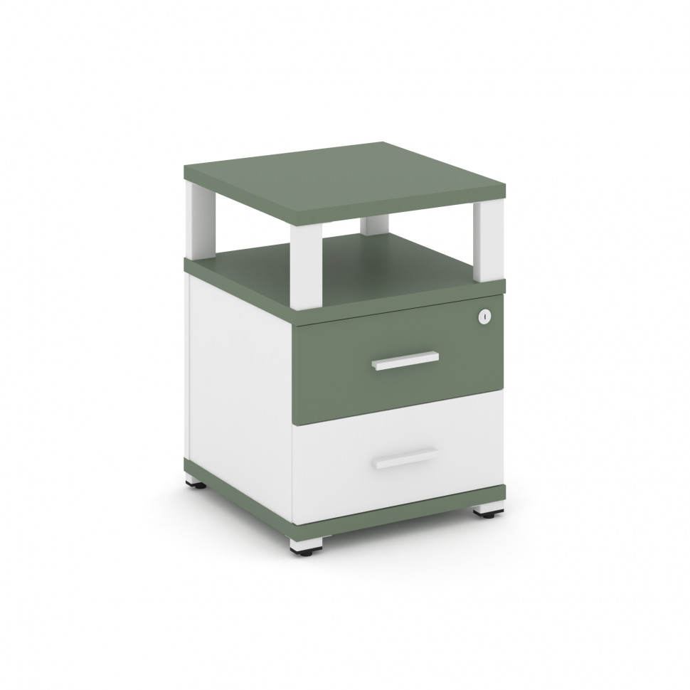 Concept Тумба приставная 2 ящ. с надставкой CN.TUP-002 W Кобо/Белый Бриллиант/Металл Белый 420*420*5 Concept Тумба приставная 2 ящ. с надставкой CN.TUP-002 W Кобо/Белый Бриллиант/Металл Белый 420*420*5