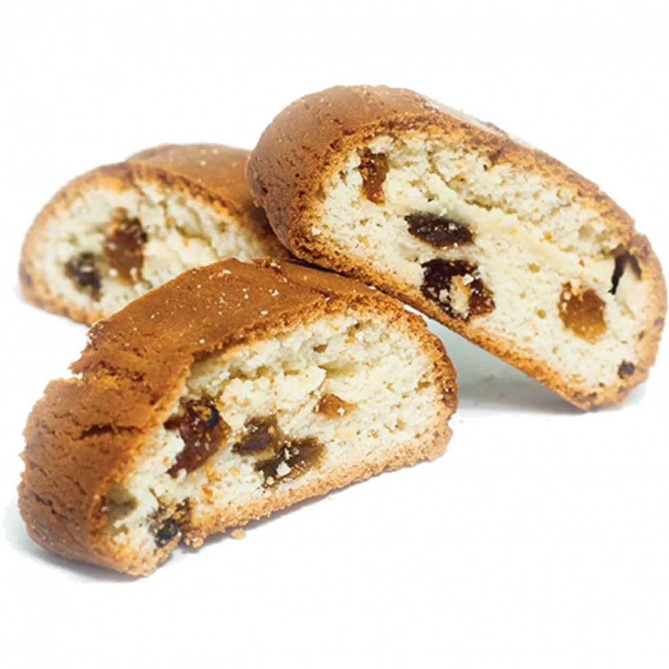 Печенье Итальянское Хлебный Спас сдобное с апельсиновым вкус и изюмом, 230г