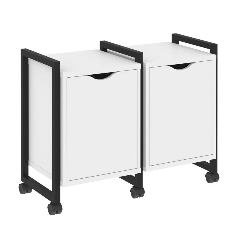 Loft Тумба на колесных опорах VR.L-TN-2.K Белый Бриллиант/Металл Черный 970*460*767 Loft Тумба на колесных опорах VR.L-TN-2.K Белый Бриллиант/Металл Черный 970*460*767
