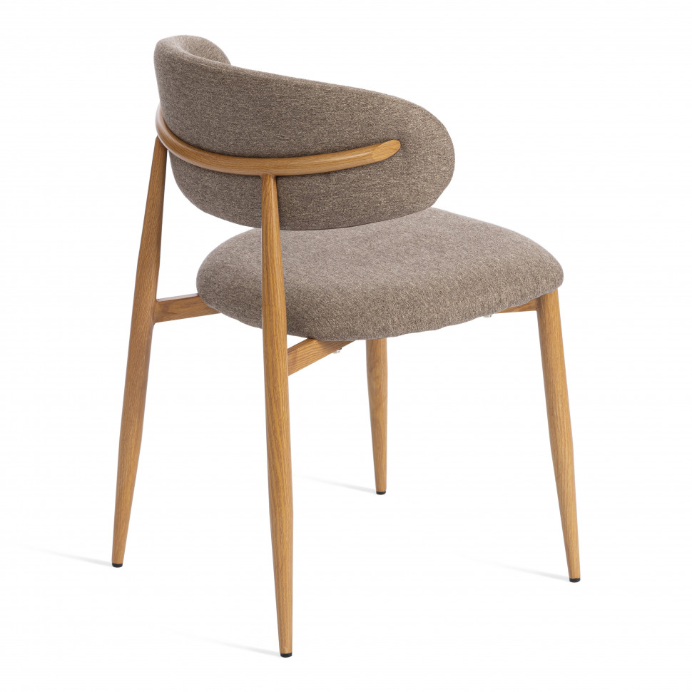 Стул обеденный Belsay/Белси велюр/металл, светло-коричневый/натуральный, 46х53х79см