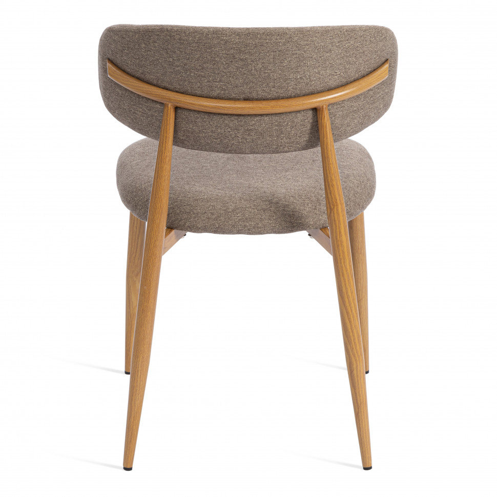 Стул обеденный Belsay/Белси велюр/металл, светло-коричневый/натуральный, 46х53х79см