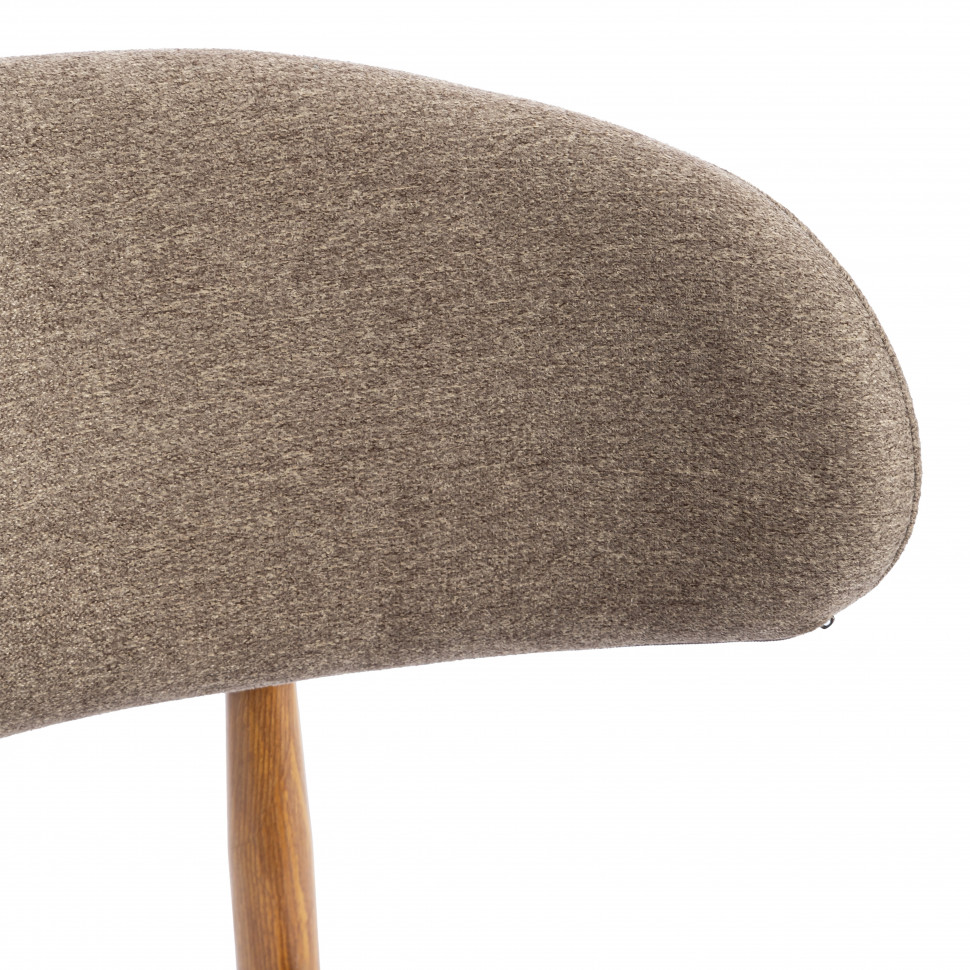 Стул обеденный Belsay/Белси велюр/металл, светло-коричневый/натуральный, 46х53х79см