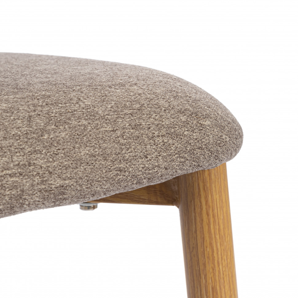 Стул обеденный Belsay/Белси велюр/металл, светло-коричневый/натуральный, 46х53х79см