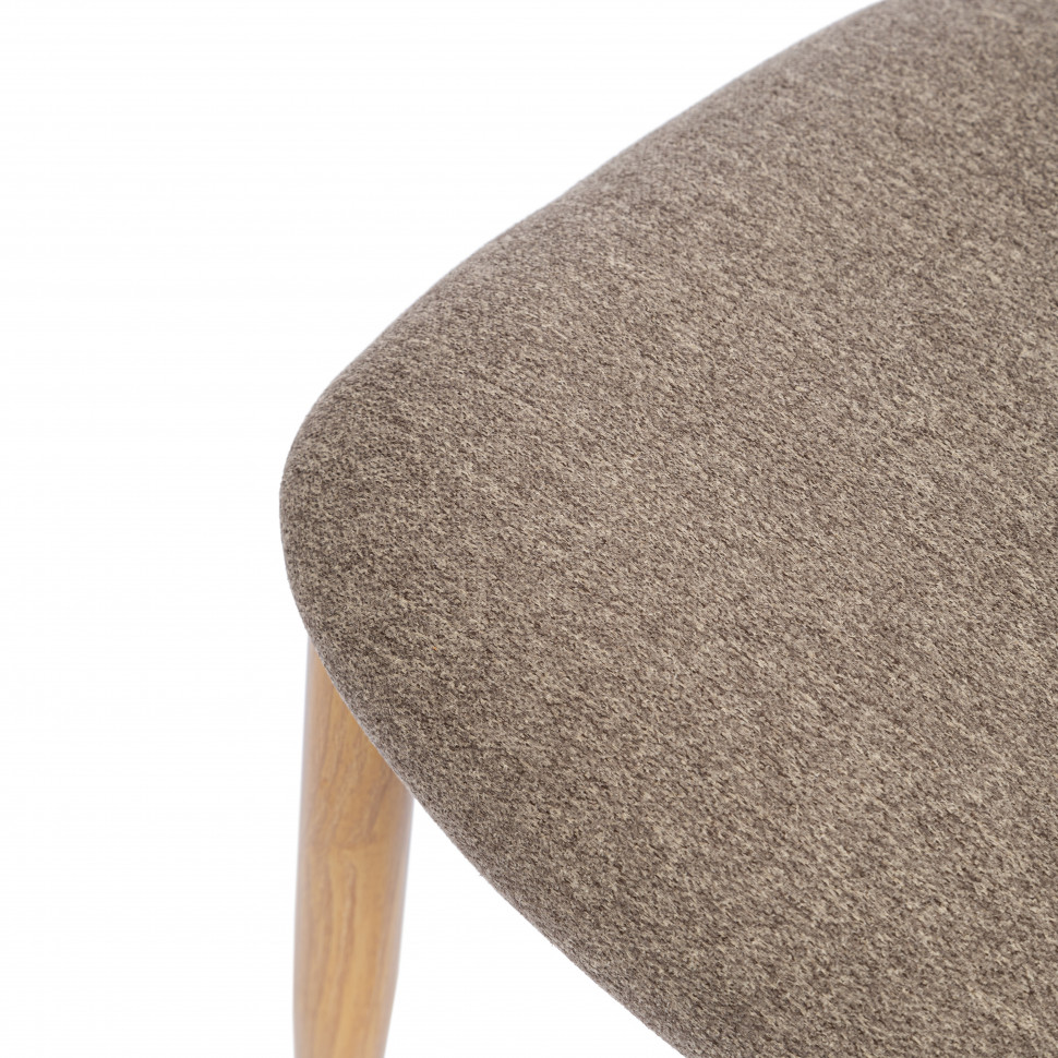 Стул обеденный Belsay/Белси велюр/металл, светло-коричневый/натуральный, 46х53х79см