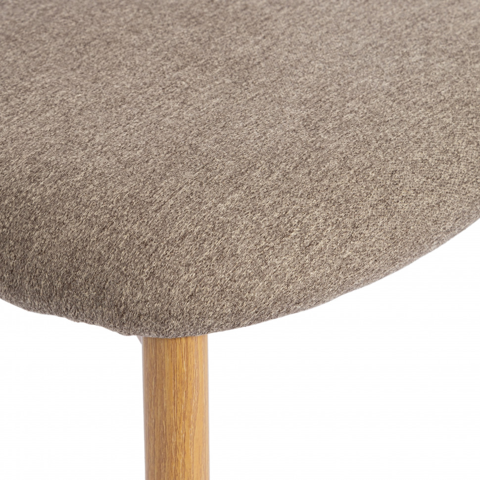 Стул обеденный Belsay/Белси велюр/металл, светло-коричневый/натуральный, 46х53х79см