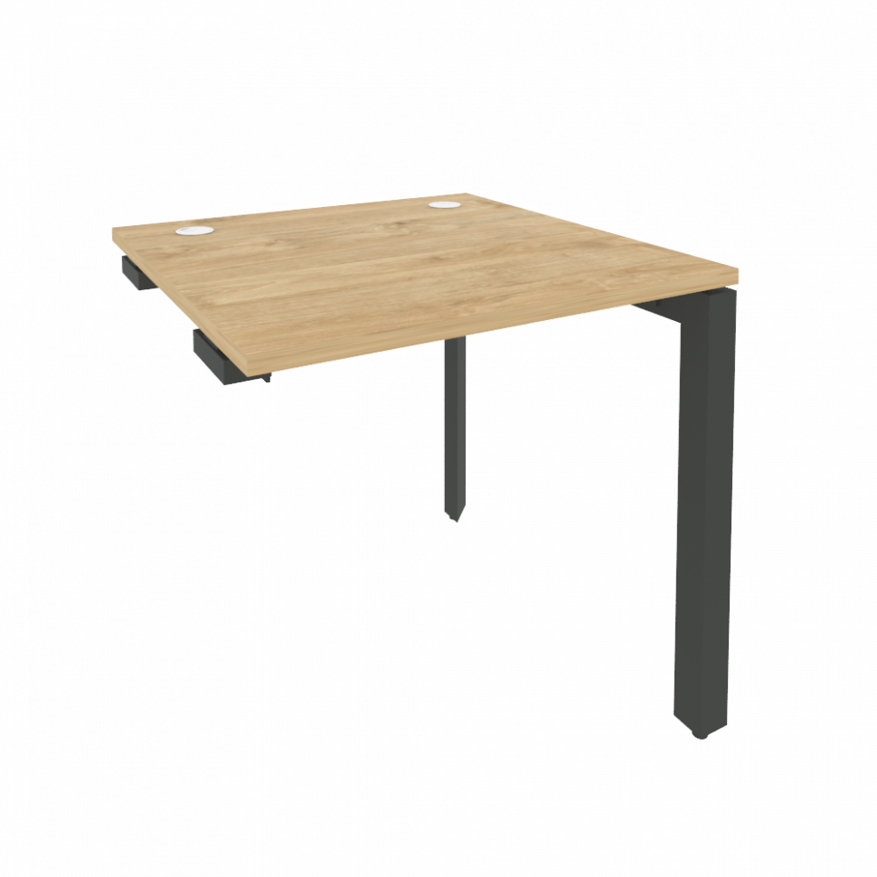 Onix Стол-приставка на П-образном м/к к опорным элементам O.MP-SPR-0.8 Тиквуд Светлый/Металл Антраци