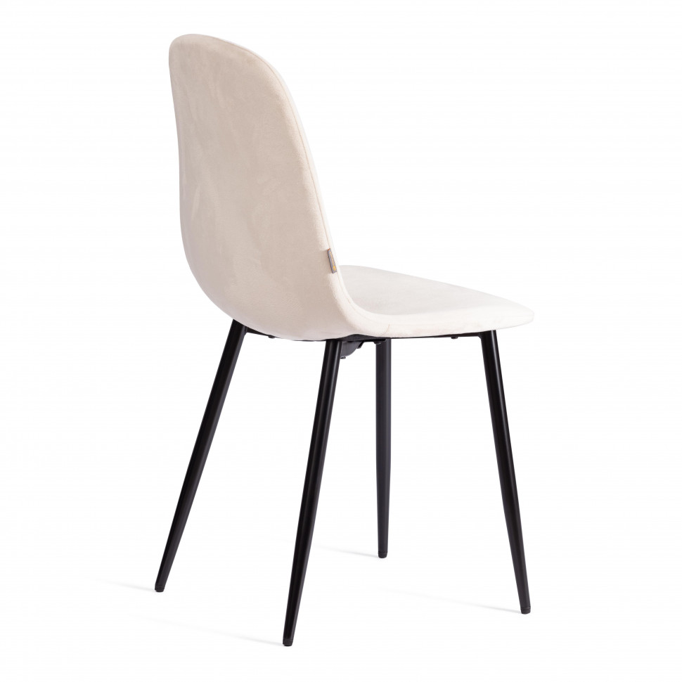 Стул BREEZE (mod. JSC-58) Велюр/металл , 44 х 53 х 86 см, beige (бежевый) HLR2 / черный