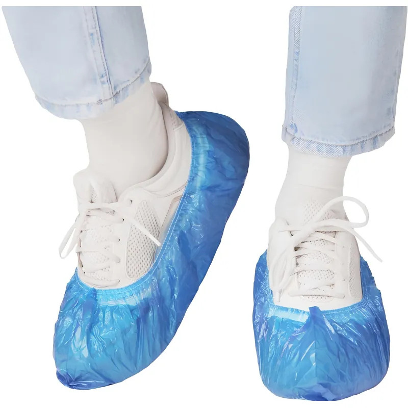 Бахилы п/э Elegreen Особопр.(с2.р),дв,син,ГППНД2-8/18/2р-С-С,6,2г,350пар/уп