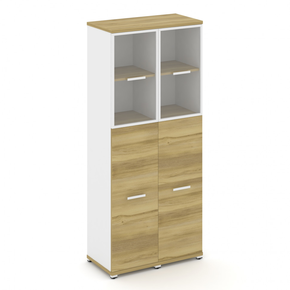 Concept Шкаф 2 узкие секции, 5 ниш CN.STU-525 RPW W Дуб Винченцо/Белый Бриллиант/Металл Белый/Прозра Concept Шкаф 2 узкие секции, 5 ниш CN.STU-525 RPW W Дуб Винченцо/Белый Бриллиант/Металл Белый/Прозра