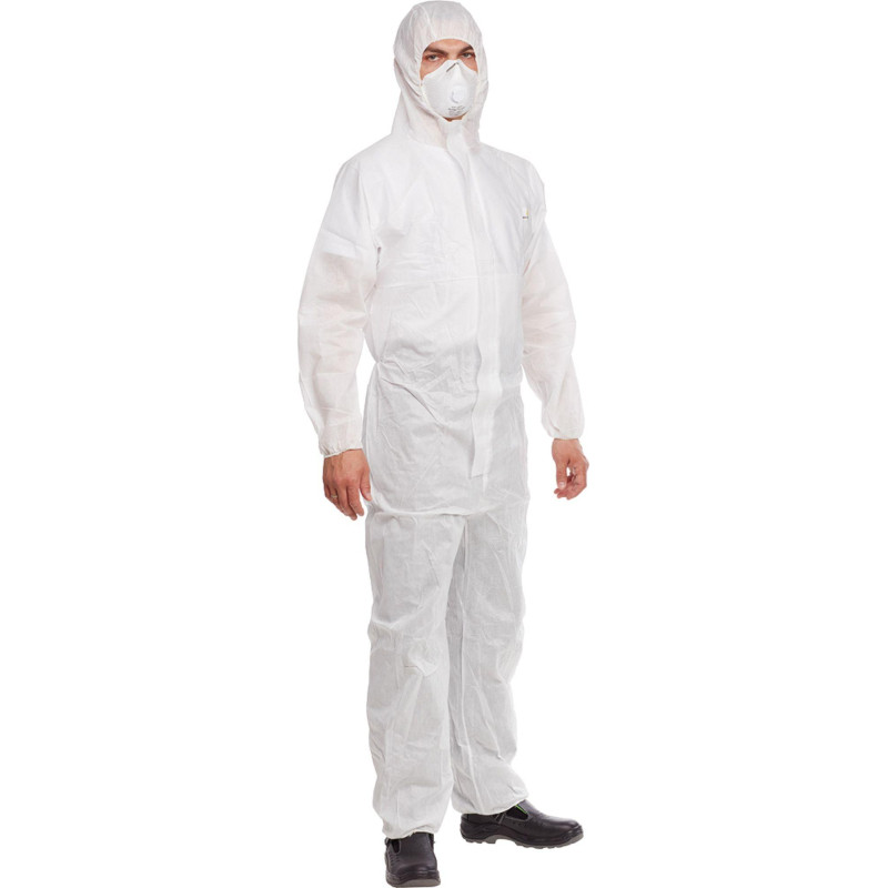 Комбинезон одноразовый с кап DELTA PLUS DT215 бел р-р XXL (DT215XX)