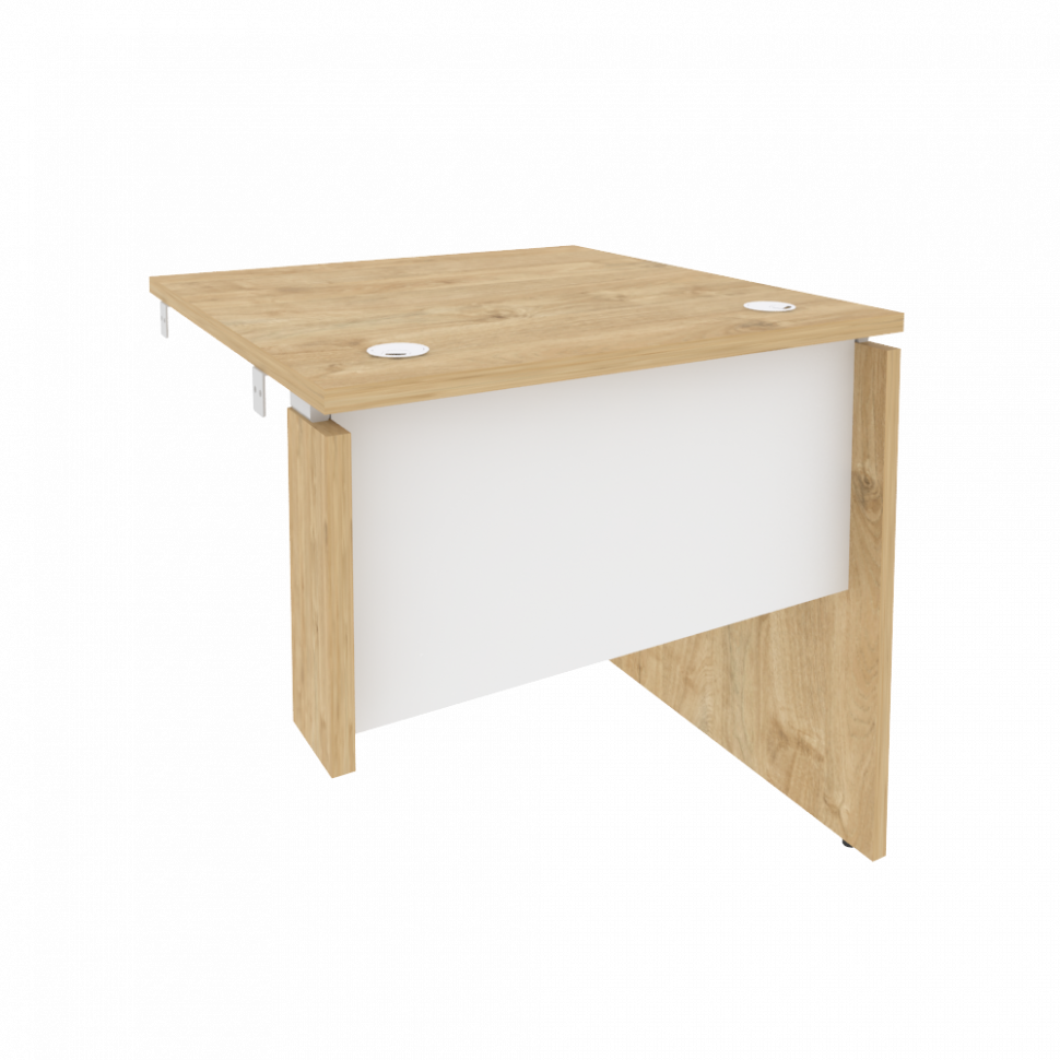 Onix Стол-приставка правый к опорным элементам O.SPR-0.8 (R) Тиквуд Светлый/Белый Бриллиант 780*800* Onix Стол-приставка правый к опорным элементам O.SPR-0.8 (R) Тиквуд Светлый/Белый Бриллиант 780*800*