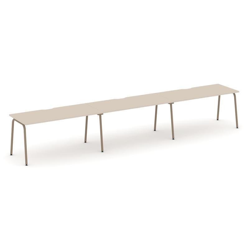 Estetica Рабочая станция 3 места ES.RS-3.4-VK Капучино/Металл Латте 4740*730*750 Estetica Рабочая станция 3 места ES.RS-3.4-VK Капучино/Металл Латте 4740*730*750