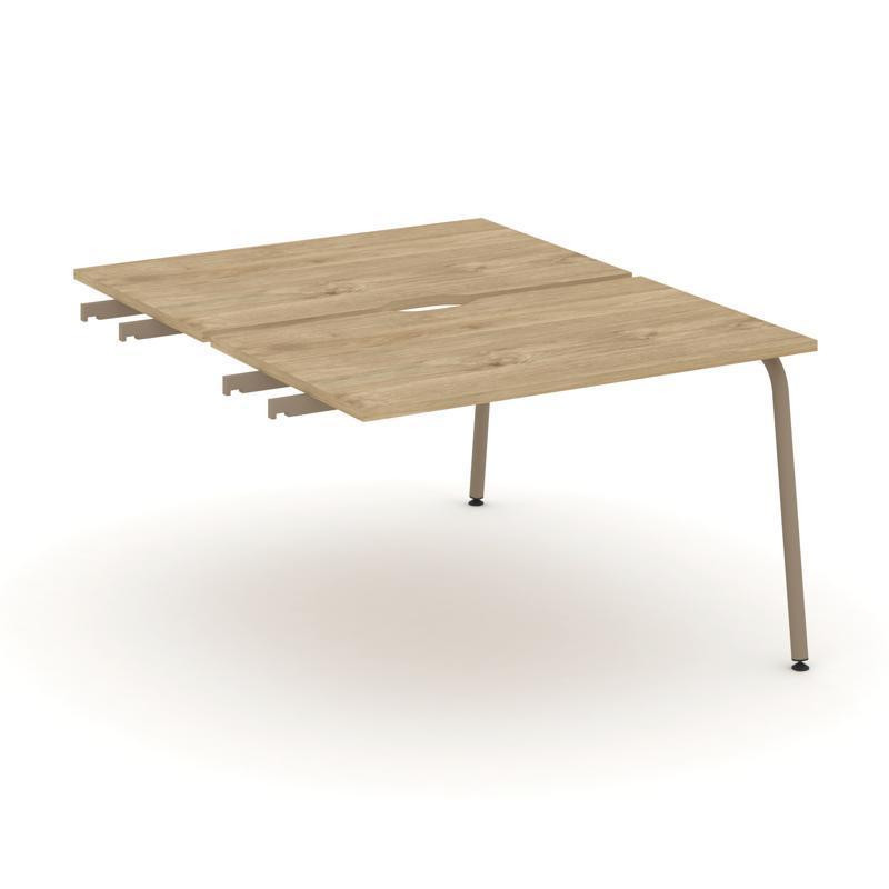 Estetica Двойной стол приставка к опор. тумбам ES.D.SPR-2-VK Тиквуд Светлый/Металл Латте 1180*1500*7 Estetica Двойной стол приставка к опор. тумбам ES.D.SPR-2-VK Тиквуд Светлый/Металл Латте 1180*1500*7