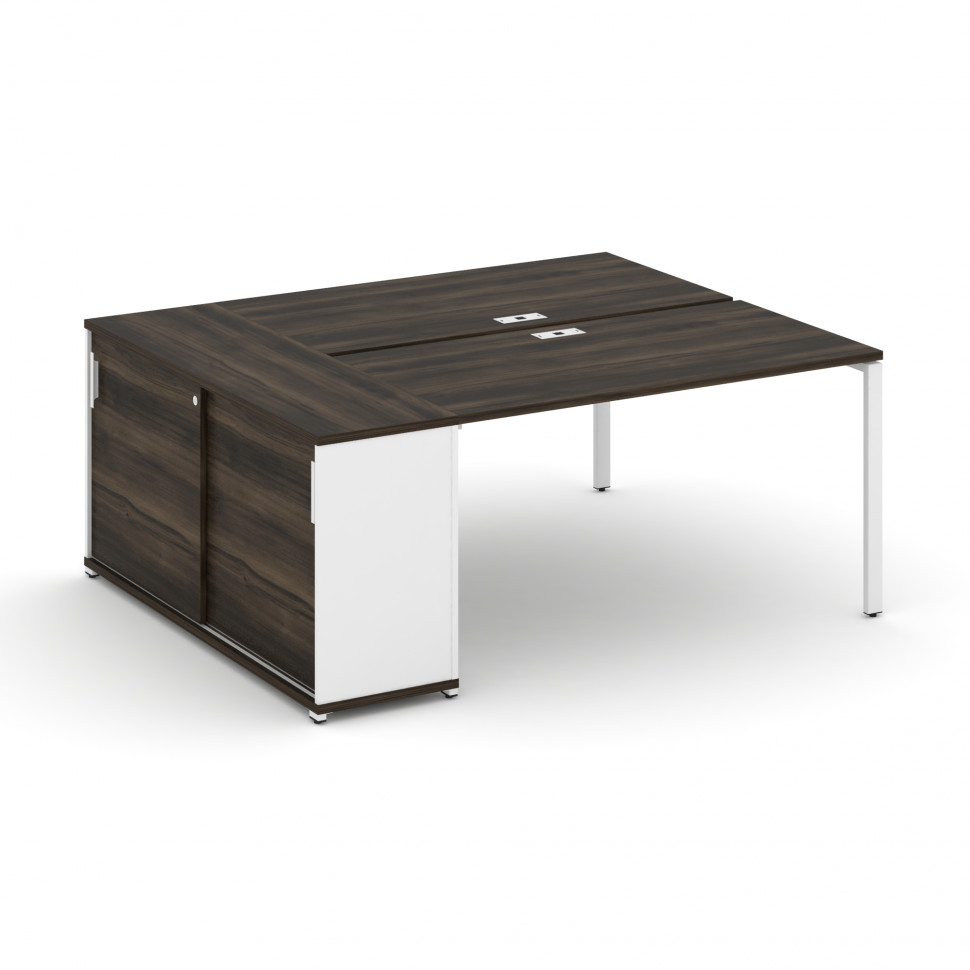 Concept Рабочая станция с опорным шкафом-купе CN.DRS-235 W Дуб Мали/Белый Бриллиант/Металл Белый 180 Concept Рабочая станция с опорным шкафом-купе CN.DRS-235 W Дуб Мали/Белый Бриллиант/Металл Белый 180