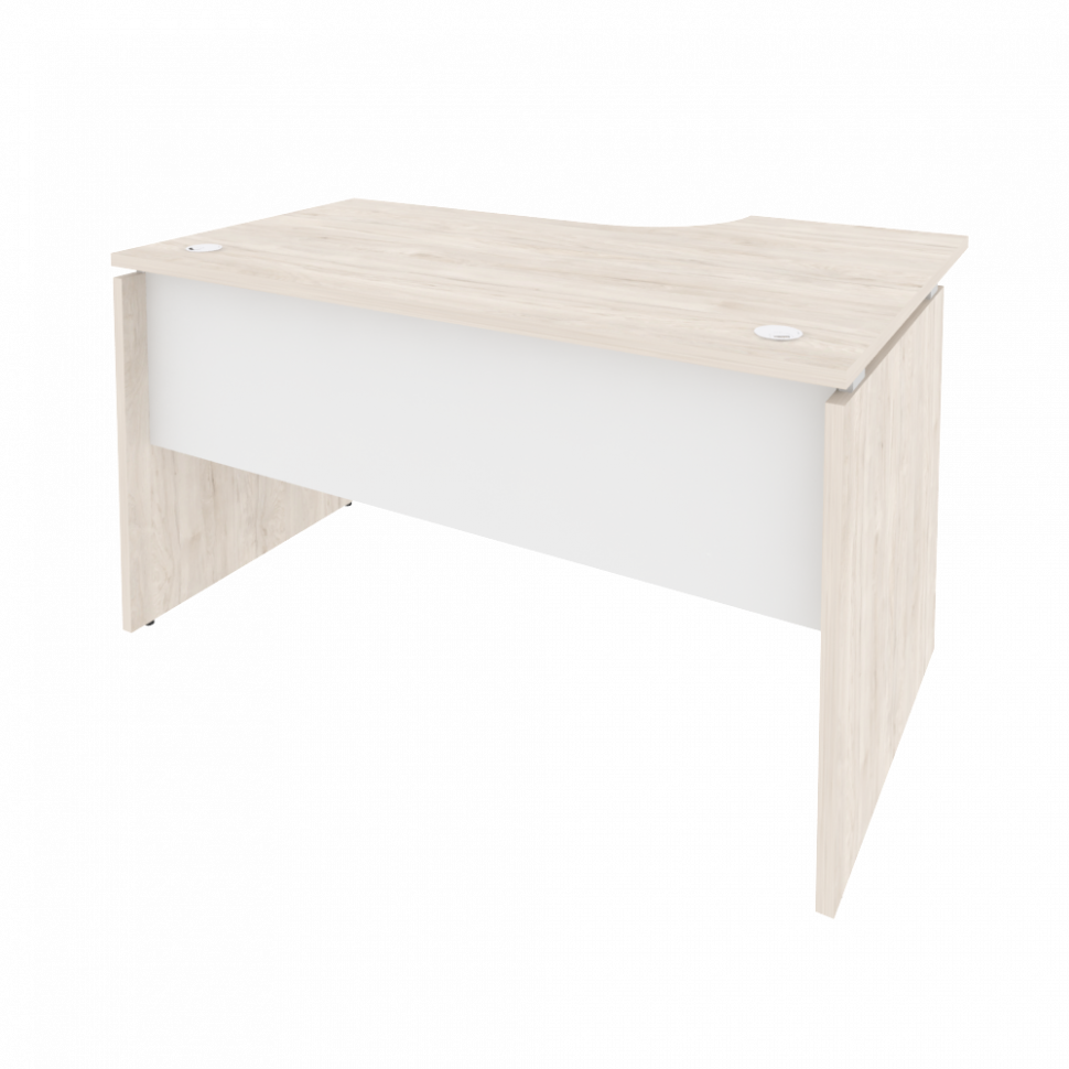 Onix Стол эргономичный левый O.SA-2 (L) Денвер Светлый/Белый Бриллиант 1380*980*750 (720/460)