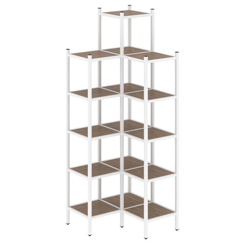 Loft Угловой внутренний стеллаж VR.L-46 Дуб Аризона/Металл Белый 862*862*2280