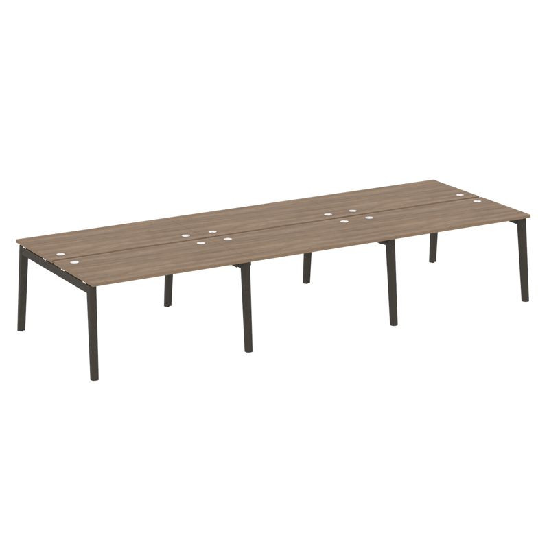 Onix Wood Рабочая станция OW.D.RS-6.3.7 Дуб Аризона/Дуб Темный/Металл Антрацит 4140*1475*750