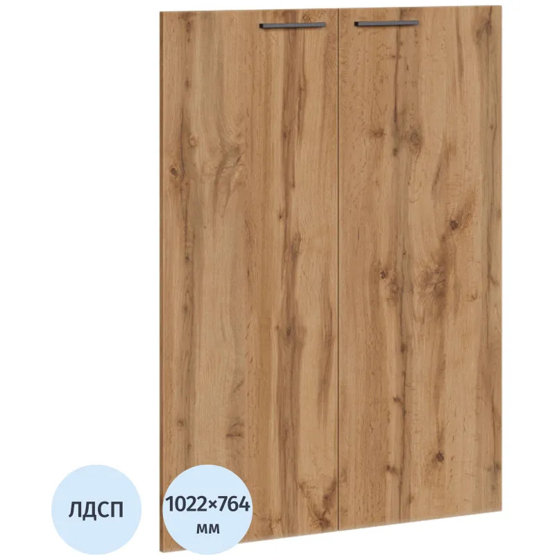 Двери К-Loft 2шт. 241H006 выс.1022 дуб натур