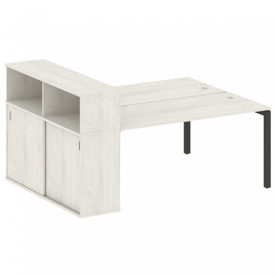 Metal System Quattro Рабочая станция с шкафом-купе на П-образном м/к 50БП.РС-СШК-2.4 Т Дуб Наварра/М Metal System Quattro Рабочая станция с шкафом-купе на П-образном м/к 50БП.РС-СШК-2.4 Т Дуб Наварра/М