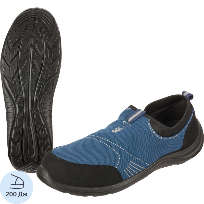 Полуботинки (кроссовки) ПУ с МП  (blue black) KD 001 р.40