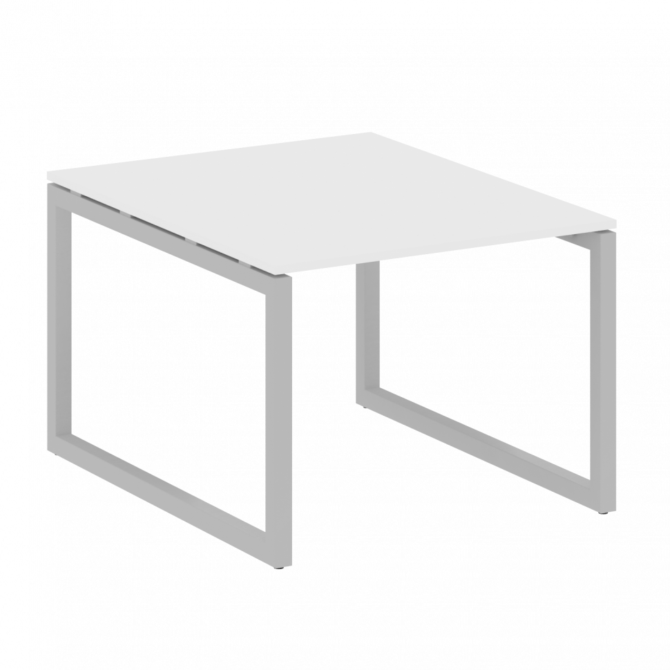 Metal System Quattro Переговорный стол (1 столешница) на О-образном м/к 50БО.ПРГ-1.1 Белый/Металл Се