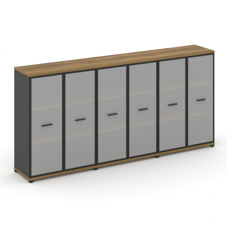 Concept Шкаф 3 широкие секции, 3 ниши CN.STS-336 RMB A Сандал Янтарный/Антрацит/Металл Антрацит/Сати