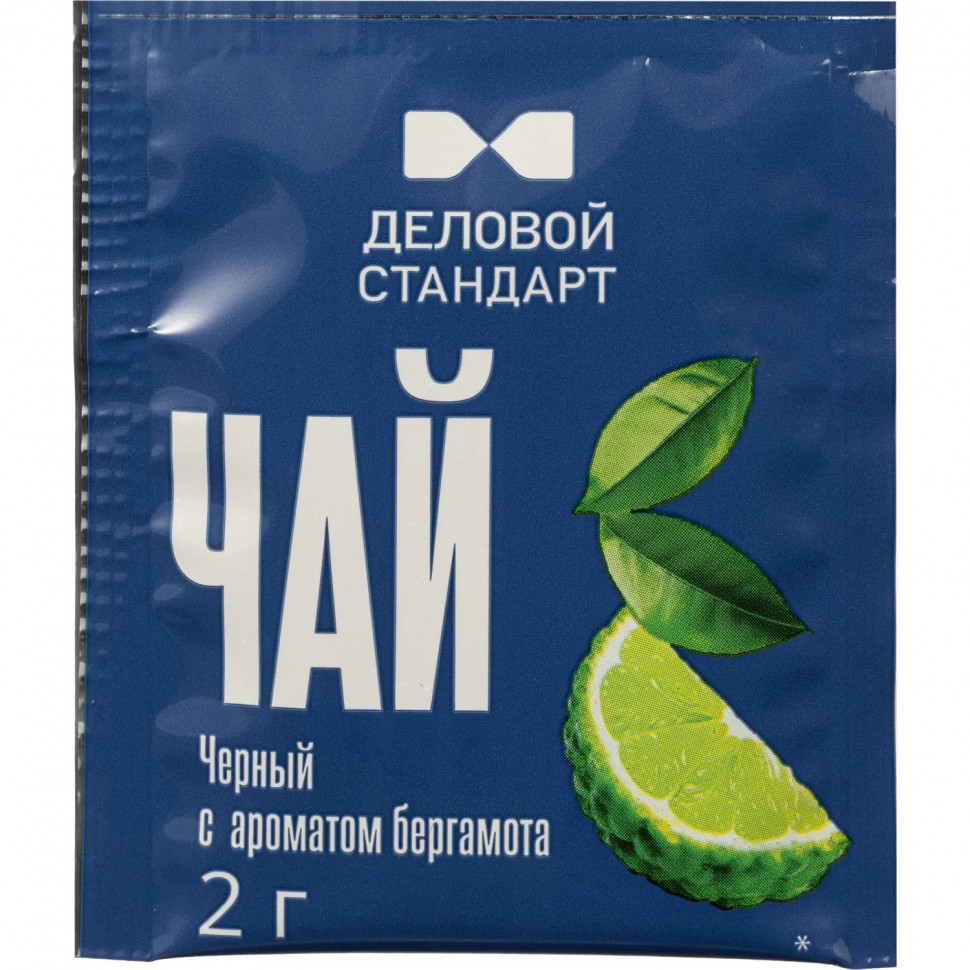Чай Деловой Стандарт черный с ароматом бергамота 2гх100пак