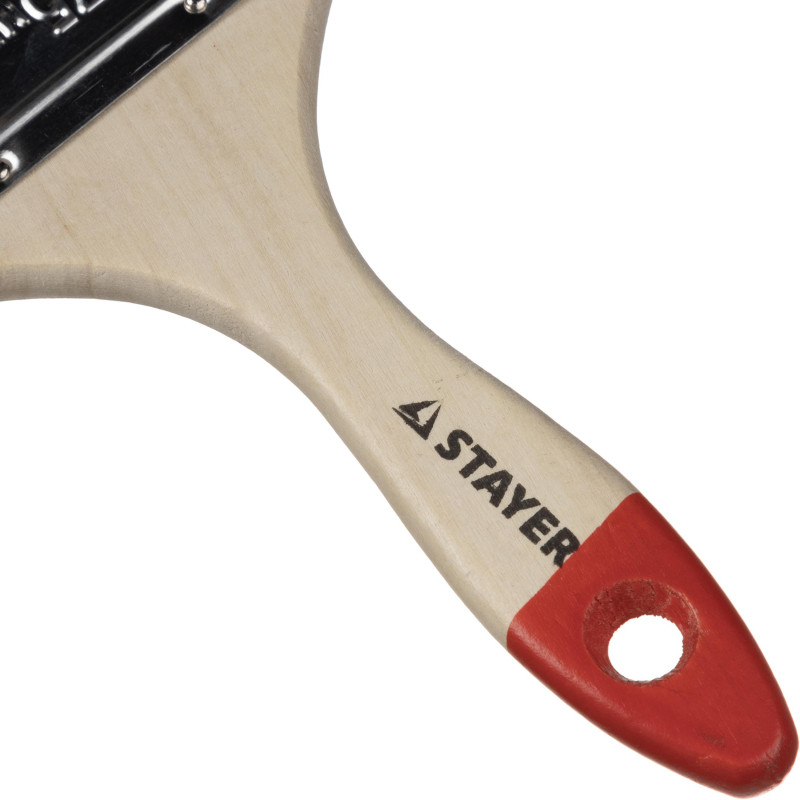 Кисть плоская 3"/75 мм, натур.щетина STAYER 0101-075