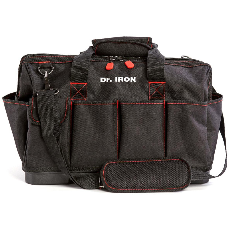 Сумка для инструмента с ремнем, пластиковое дно 42х23,5х27 Dr.IRON(DR1025)