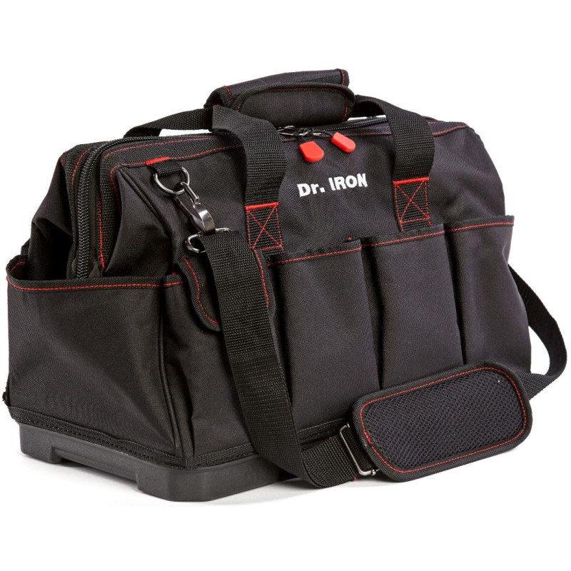Сумка для инструмента с ремнем, пластиковое дно 42х23,5х27 Dr.IRON(DR1025)